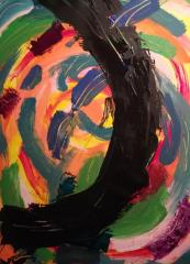 T. Gorjup,19.1.019, 2019, akr.pl., 80 x 60 cm.